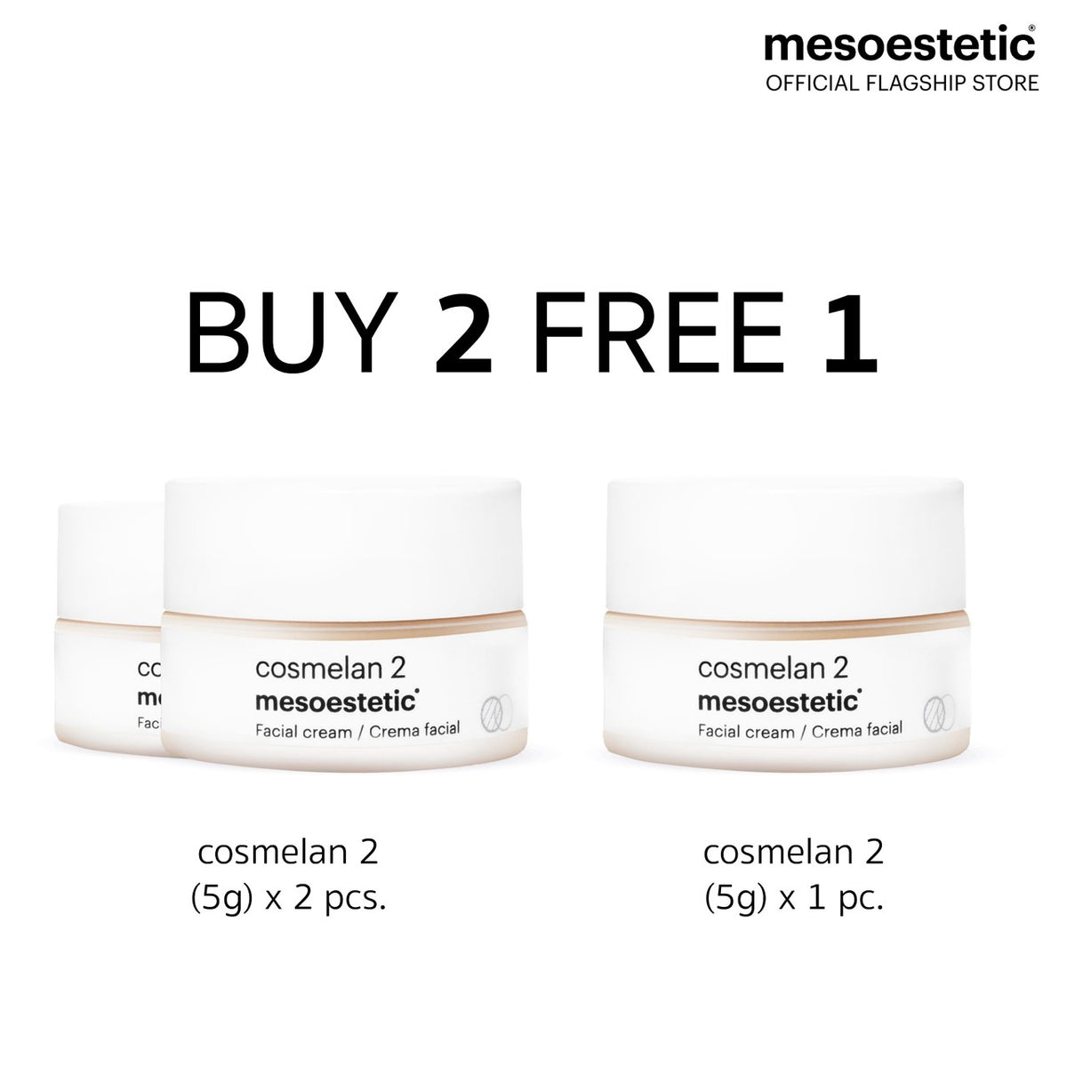 cosmelan 2(5g) ซื้อ 2 แถม 1