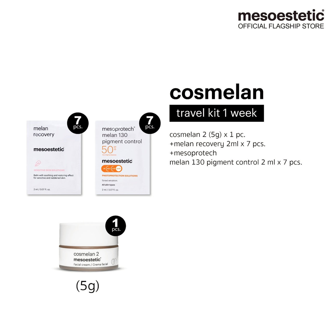 cosmelan travel kit 1 week