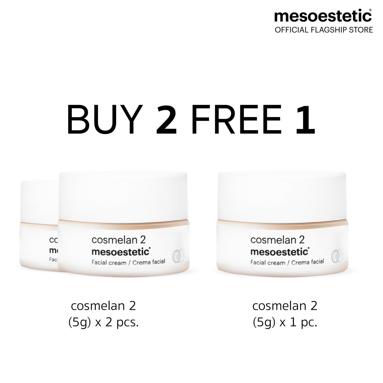 cosmelan 2(5g) ซื้อ 2 แถม 1